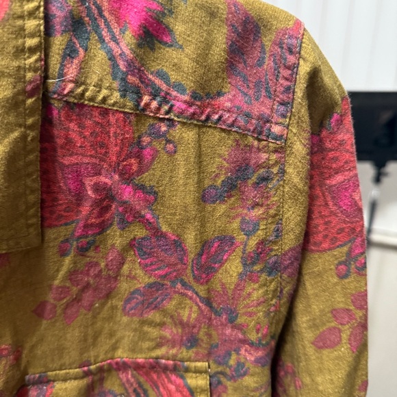 Sundance Floral Joy Top Sz XL Button Down - Picture 6 of 7